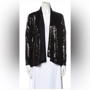 Alice & Olivia black sequin jacket